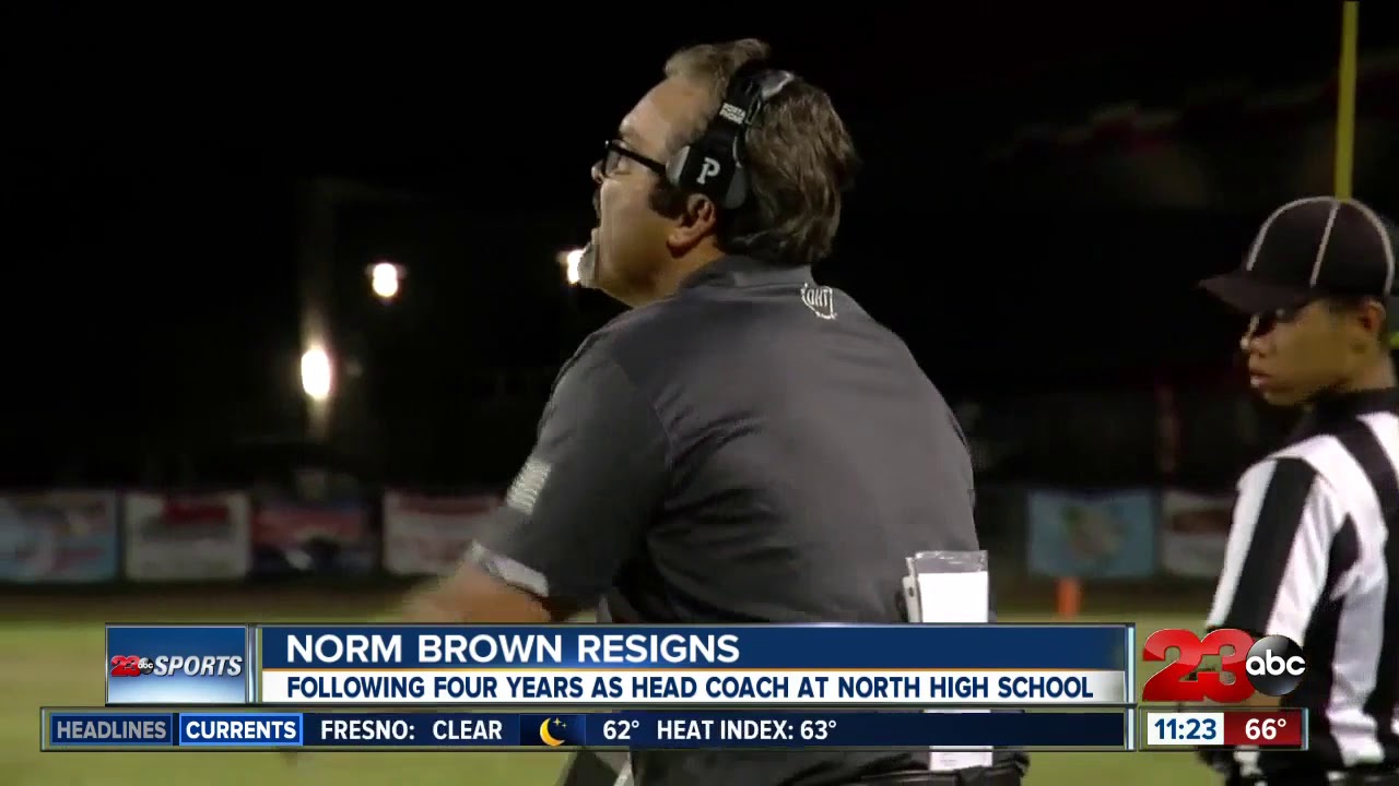 Norm Brown Resign As Head Football Coach At North High School Football Coach Resignation Football Norm Brown Resign As Head Football Coach At North High School Football Coach Resignation Football