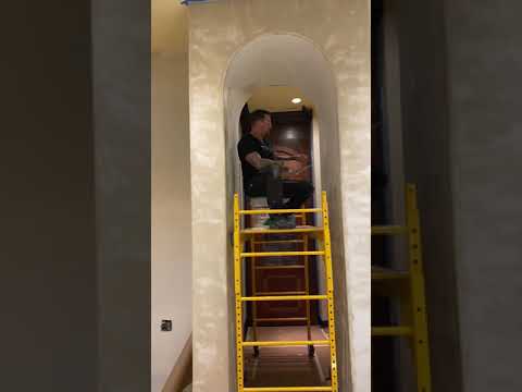 How to do a barrel ceiling, 2nd coat application of venetian plaster