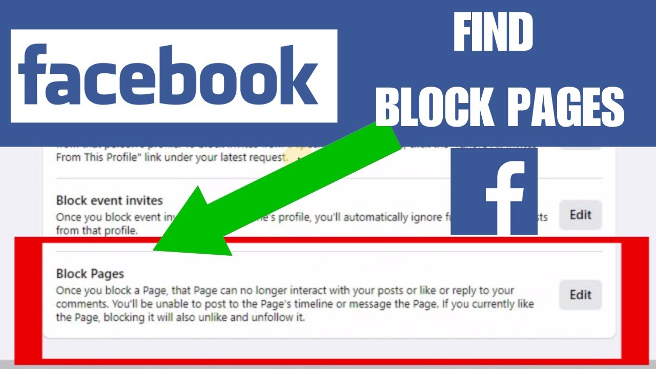 Block Page Facebook How To Find Blocked Pages List On Facebook Laptop/PC (2024) - YouTube