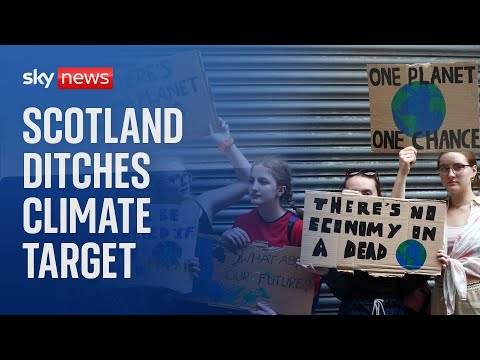 Scottish government ditches flagship climate change target as it accepts it is 'out of reach'.