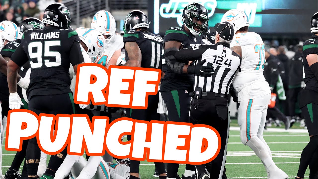 NFL Ref Hit In Scuffle Between Players! YouTube