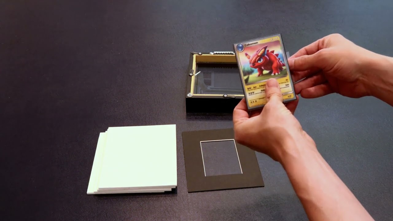 Card Frame Display - 3 Openings for Pokemon, Magic The Gathering, or o   Card Frame Shop