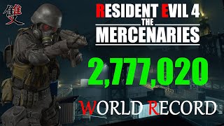 Resident Evil 4 Remake Mercenaries - 2,777,020 HUNK Docks S++ | World Record Strategy screenshot 3