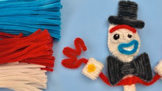 How to make Forky From Toy Story with Pipe Cleaners