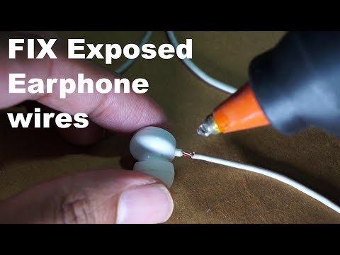 Fix - exposed earphone wires