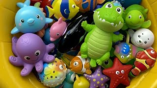 Learn Ocean Animal Names for Kids! 🐠🐳🐙 Shark Clownfish Whale Crocodile Turtle | Sea Animal Toys