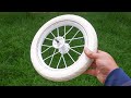 Cool idea of an old Bicycle wheel! فكرة رائعة من عجلة دراجة قديمة!