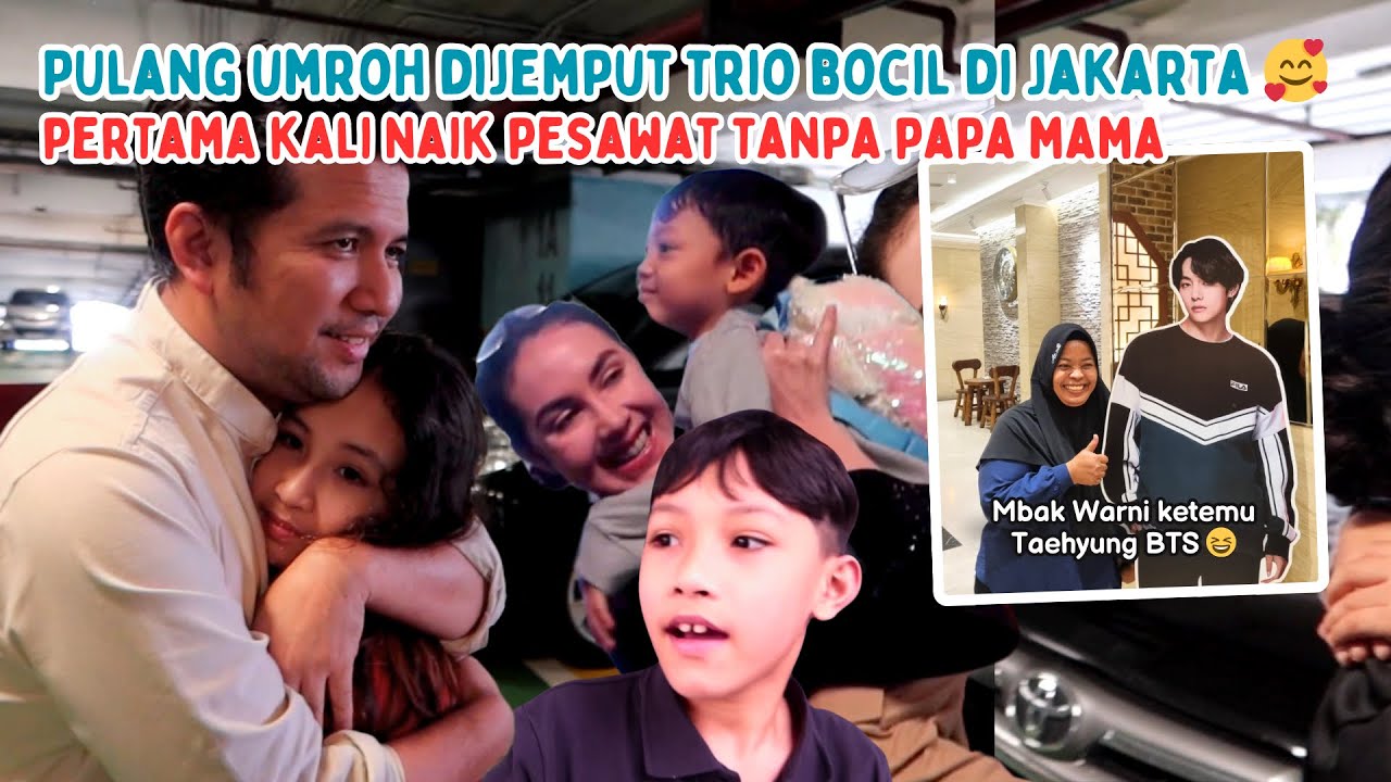 TRIO BOCIL KE JAKARTA NYUSULIN MAMA PAPA PULANG UMROH. KANGEN! | Arumi Bachsin
