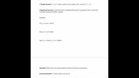 Propositional Functions and Quantifiers (1) (1.3)