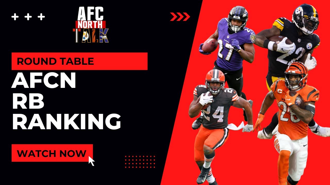 AFC North Talk RB Ranking (2022) YouTube