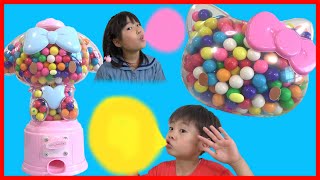 Hello Kitty ガムボール マシン キティちゃん マイメロちゃん 対決!! こうくんねみちゃん Sanrio My melody Gum ball machine