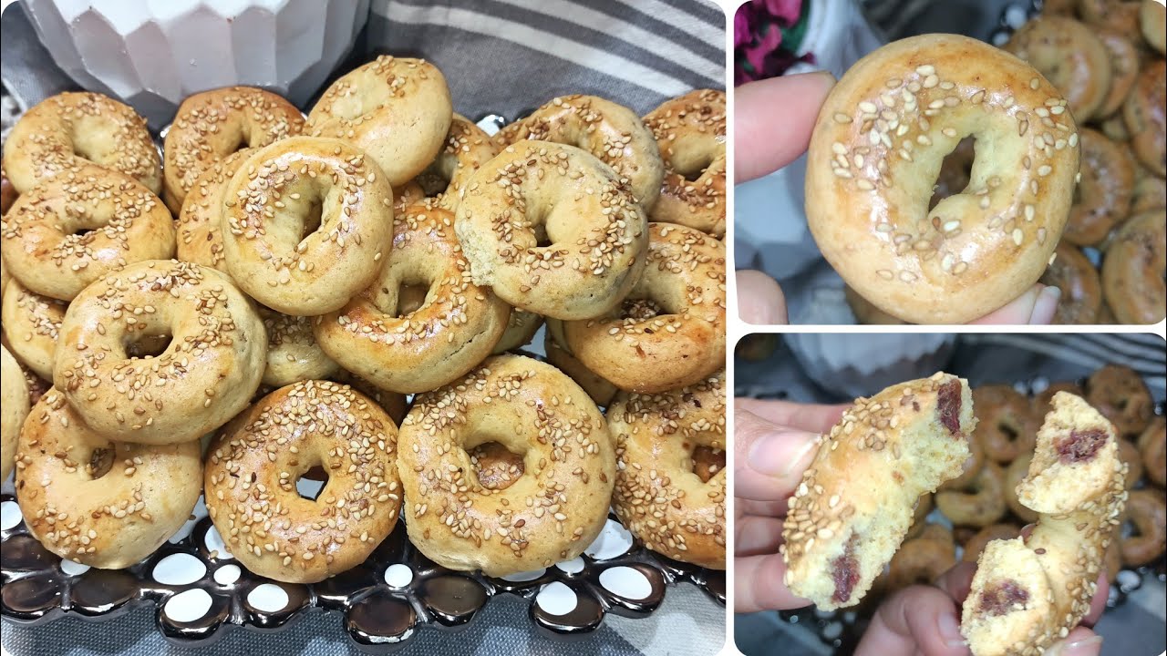 كعك التمر التونسي أو بسكويت تونسي بالتمر بنين و هشوش يعمل الكيف 👌 روسات ناجحة 💯%