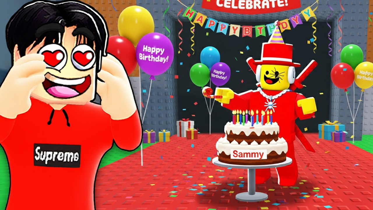 SAMMYS GEBURTSTAG + ADMIN ABUSE  in Steal a Brainrot! 😍