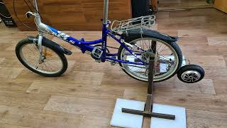 Вело-тренажёр из велосипеда - просто! An exercise bike from a bicycle is easy!