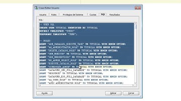 Crear schemas con Oracle SQL Developer
