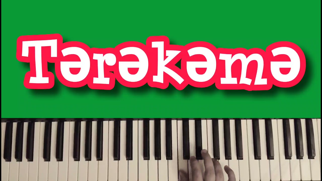 Terekeme Toy Mahnilari Sintezator Mahnilari oyrenmek