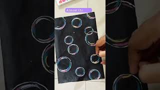 Bored??Try thiss😱✨..||Easy bubble painting💕||..#shorts #acrylicpainting #creativeart