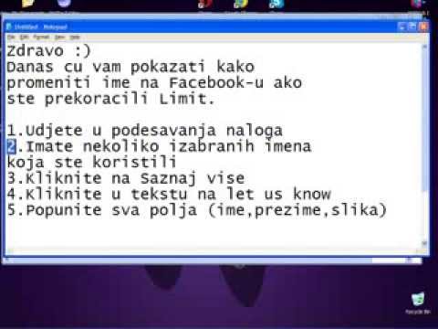 Kako promeniti ime na Facebook-u, ako ste prekoracili limit