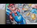 Supermario, rayman and Joker with 3d graffity drawing