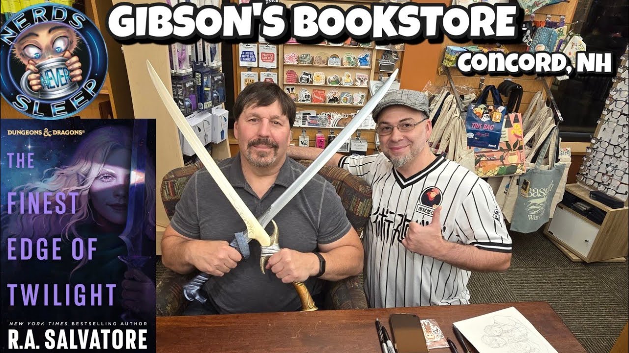 R.A Salvatore new book, The Finest Edge of Twilight | Book release Q&A at Gibson's Bookstore