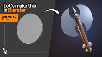 How to make a Stylized Axe in Blender | Tutorial