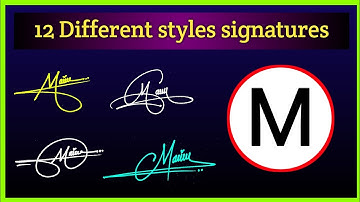 Stylish signature of letter 
