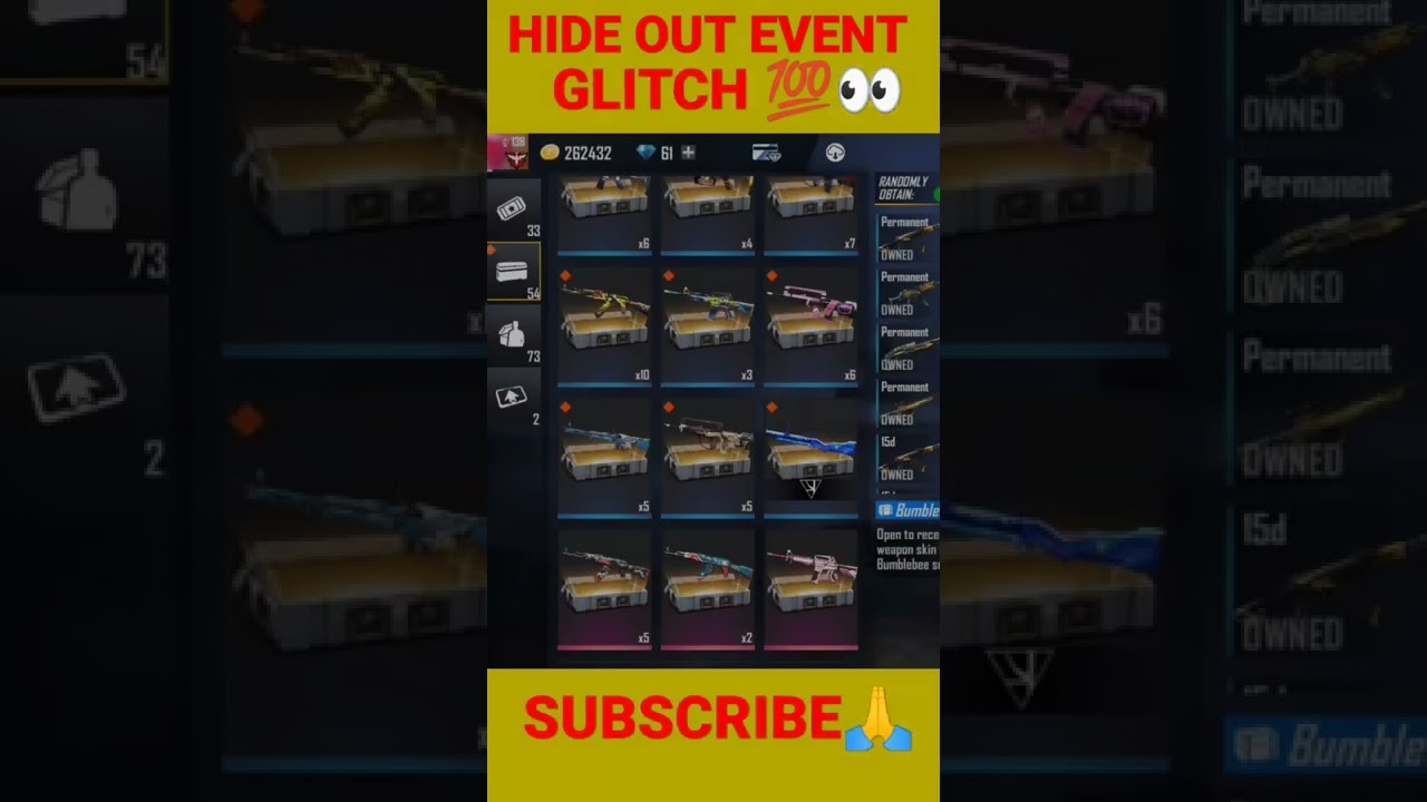 HIDEOUT EVENT 💯NEW GLITCH IN FREE FIRE | UNLIMITED GUN CREATE IN FF | HIDEOUT NEW GLITCH | 