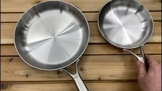 OXO Mira Tri Ply Stainless Steel, 8 and 10 Frying Pan Skillet Set Review, Thick, sturdy, comfortable