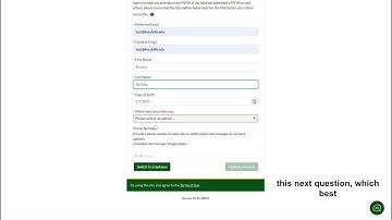 Student Forms Account Creation Help