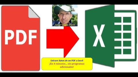 Extraer datos de PDF a Excel