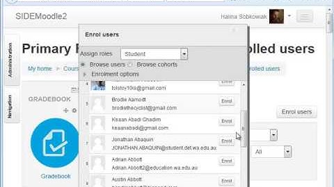 Adding Students to Moodle