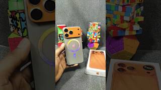 The camera lens is varied in cosmic orange, which is very good. #iphone #apple #shorts