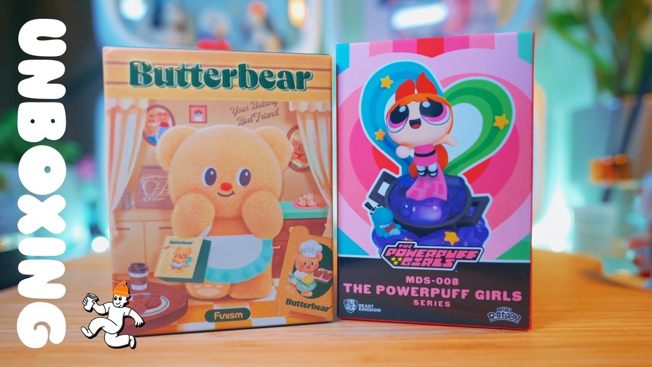 ヘルニャーショップで購入したbutterbearとパワーパフガールズのブラインドトイを開封！ BLINDBOX UNBOXING!