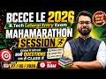 BCECE LE 2026 | MAHAMARATHON SESSION 🔥| All Questions in one Class | Lateral Entry Exam #bcecele