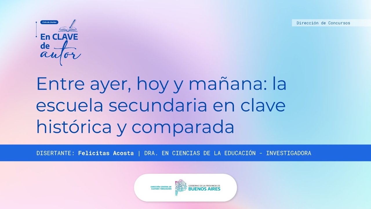 🔴Vivo - En Clave de Autor con Felicitas Acosta - Dirección de Concursos