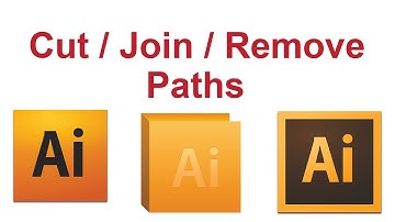 Video : How to cut / join / remove two paths in illustrator