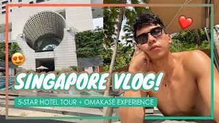 I&#39;m back in SG! Ritz-Carlton Hotel Tour + Omakase Experience (Singapore Vlog ep.1) | Enchong Dee