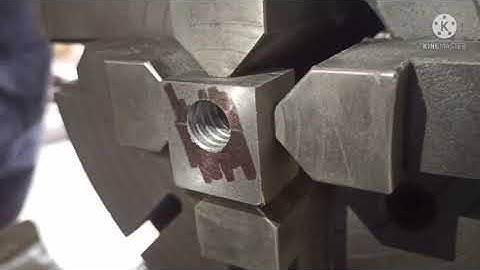 Job work ; Lathe cross slide screw Nut making ( LH Acme thread )