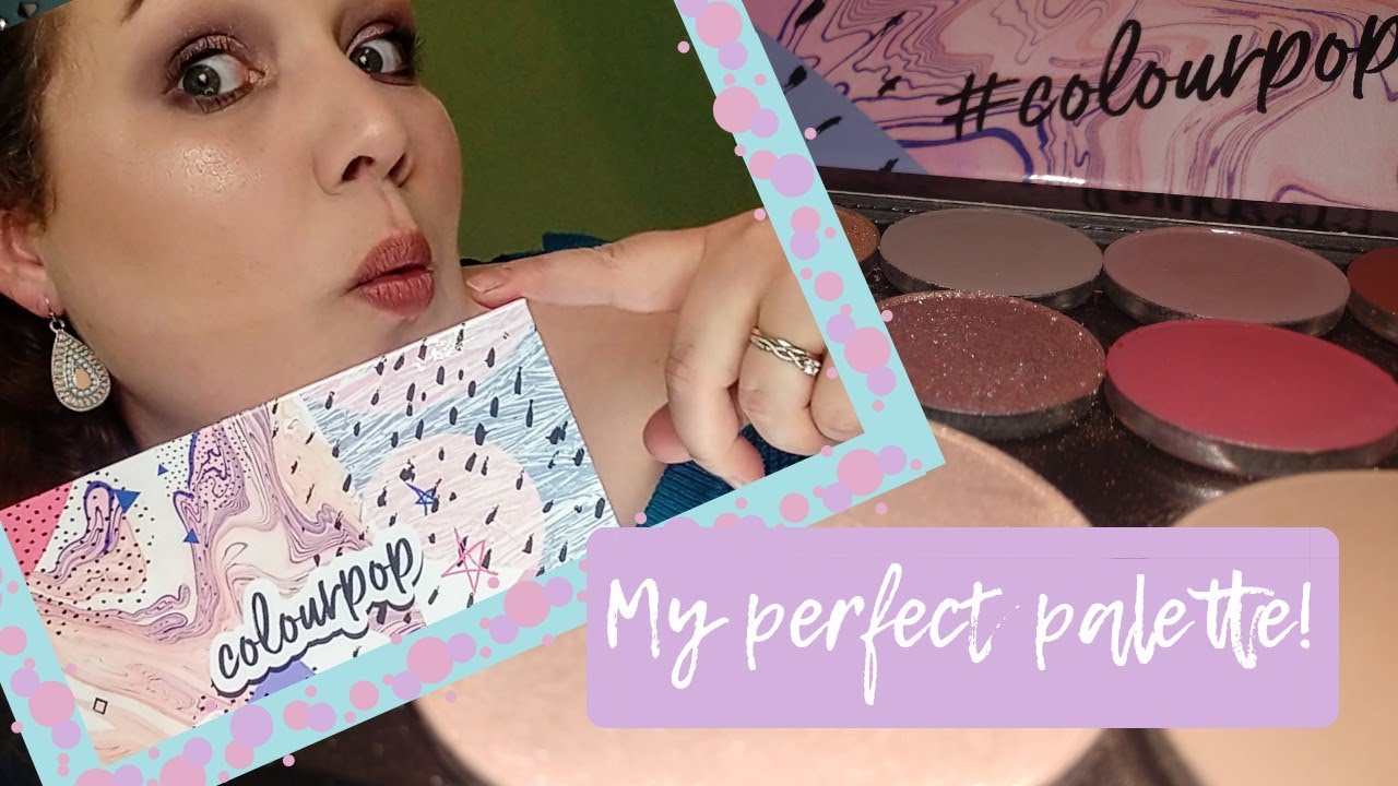 Trying my perfect palette! COLOURPOP BUILD YOUR OWN PALETTE!  First Impression!