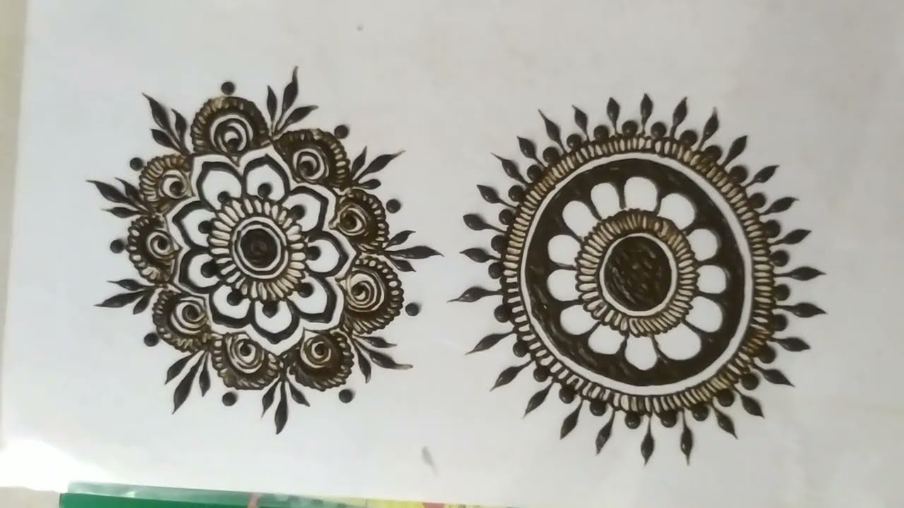 Very easy and very beautiful mehandi flower patch | mehndi golf patch design | mehndi design