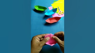 How to make a paper boat origami easy