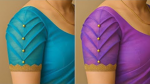 Latest tranding model blouse sleeves design cutting and stitching | model blouse sleeves design |