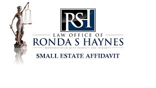 Attorney Ronda Haynes - Small Estate Affidavits In Texas