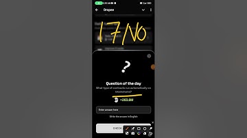 Dropee Question of the day Code Today 17 November | Dropee Question of the day Code | Dropee Code
