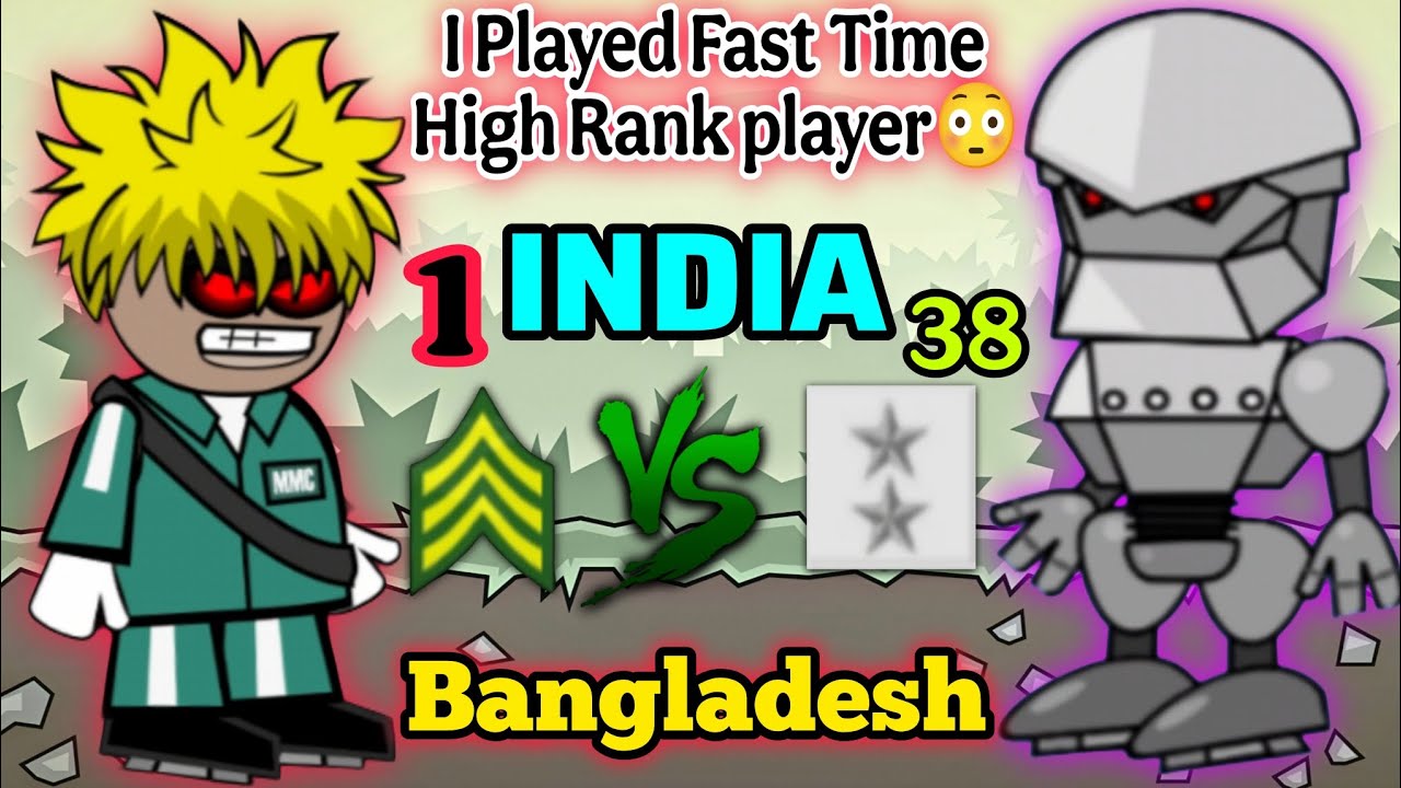 Mini Militia Classic:- I Played Fast Time High Rank player😳 ll Who will win🤔