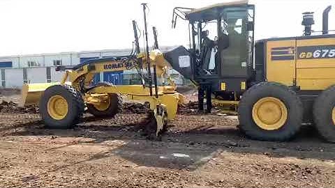 Komatsu GD675-7 greder with Topcon system