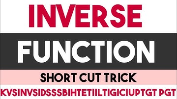 Inverse function|how to find inverse function|short trick|for nda|jee|lt grade| dsssb| Kvs| tgt pgt