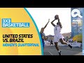3x3 Basketball - United States vs Brazil | Women's Quarterfinals | ANOC World Beach Games 2019 |Full
