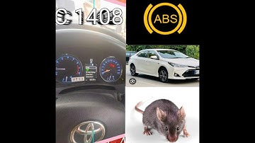 C1408 Toyota/Open or short Rear Speed Sensor LH Circuit/ABS speed sensor open or short fault code