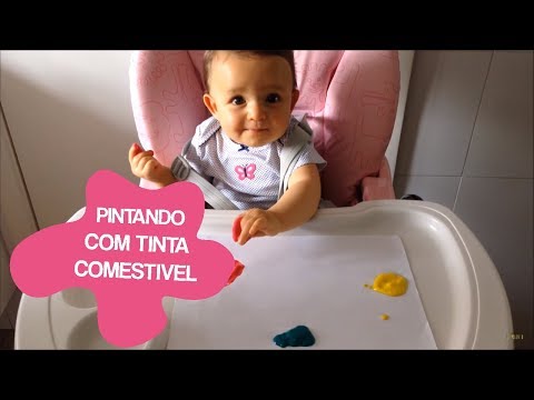 Receita de tinta caseira não tóxica para bebês